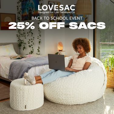 Lovesac- Back to School Event 25% Off Sacs icon