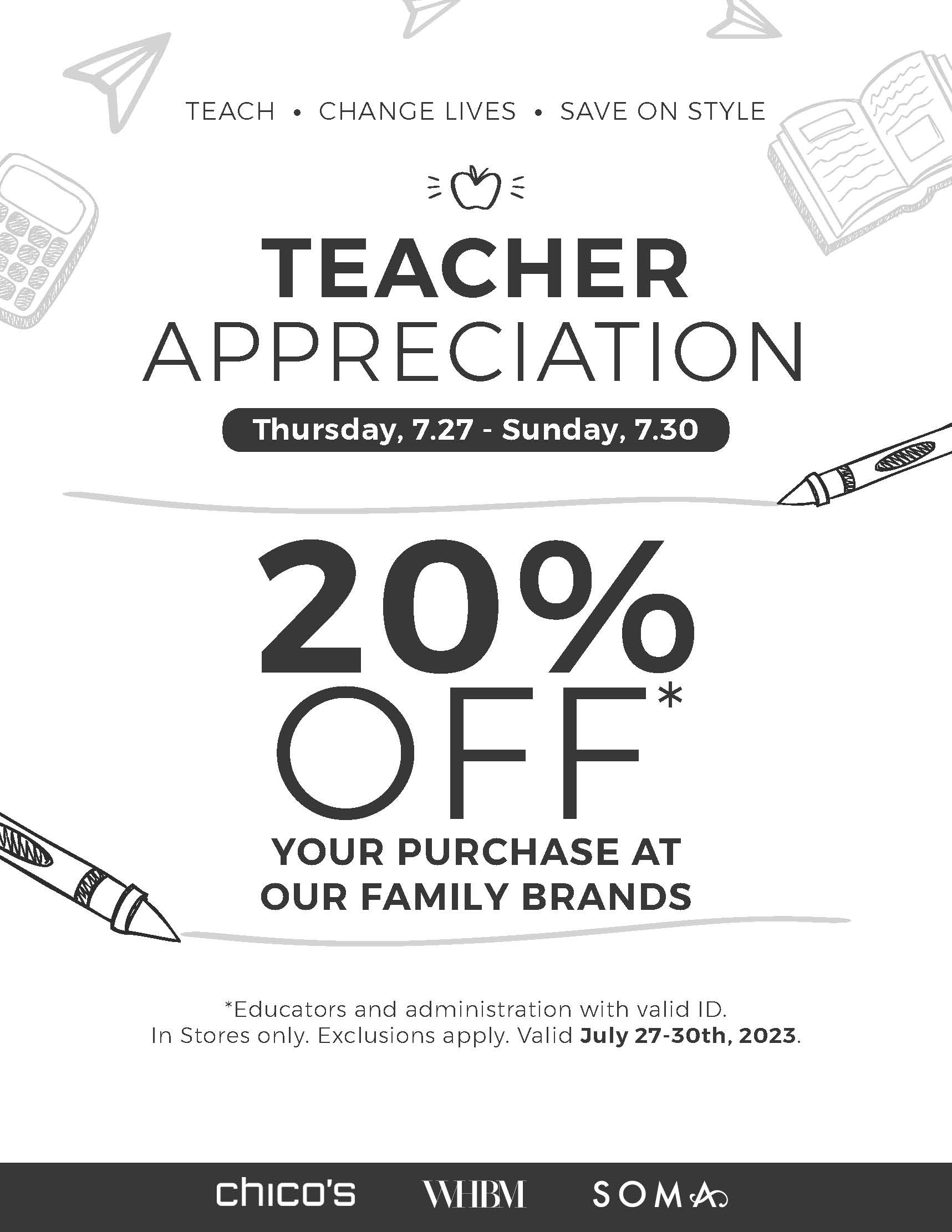 White House | Black Market – TEACHER APPRECIATION icon