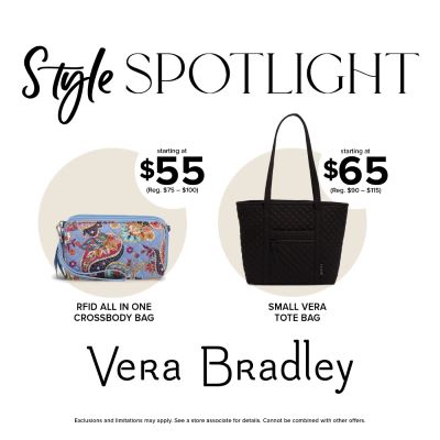 Save on Favorite Styles at Vera Bradley