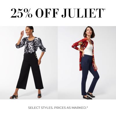 25% Off Full Price Juliet Pants at Chico’s icon