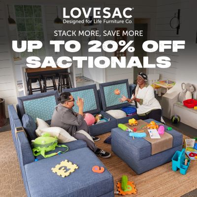 STACK MORE, SAVE MORE Up to 20% Off Sactionals icon