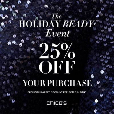 The More the Merrier Event ~ 25% Off Entire Purchase at Chico’s icon