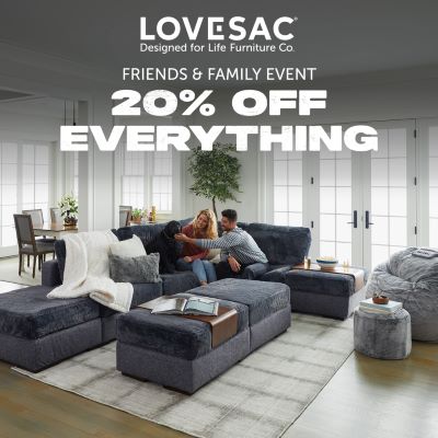 Lovesac FRIENDS &amp; FAMILY EVENT 20% Off Everything icon