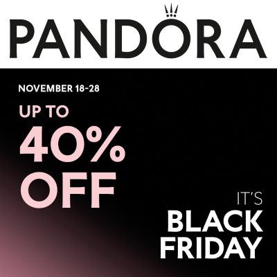 Receive up to 40% off your Pandora purchase icon