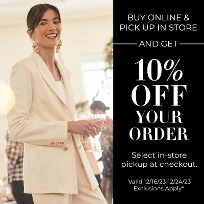Chico’s 10% Off Buy Online Pick Up In Store icon