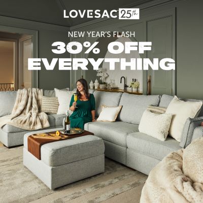 New Year’s Flash 30% Off Everything at Lovesac icon