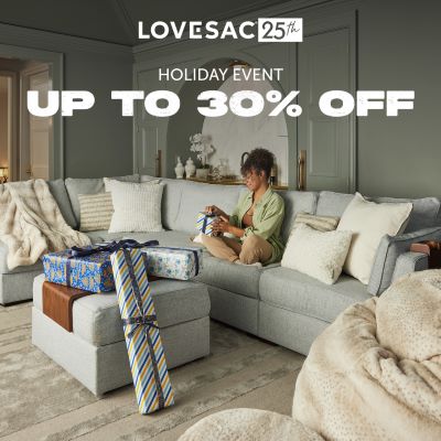 Lovesac Holiday Event Up to 30% Off icon