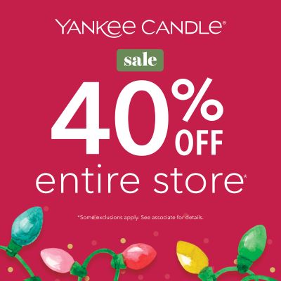 40% off almost everything now at Yankee Candle icon