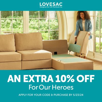 Lovesac: Extra 10% Off for Heroes icon