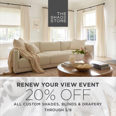 20% Off All Custom Shades, Blinds &amp; Drapery icon