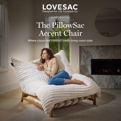 New at Lovesac: PillowSac Accent Chair icon