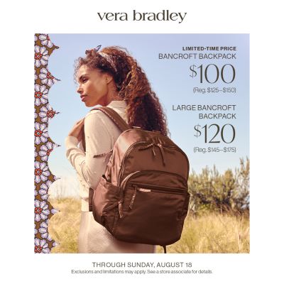 Special Backpack Deals from Vera Bradley icon