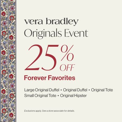 25% OFF Forever Favorites at Vera Bradley icon