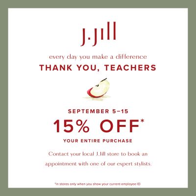 15% Off For Teachers at J.Jill icon