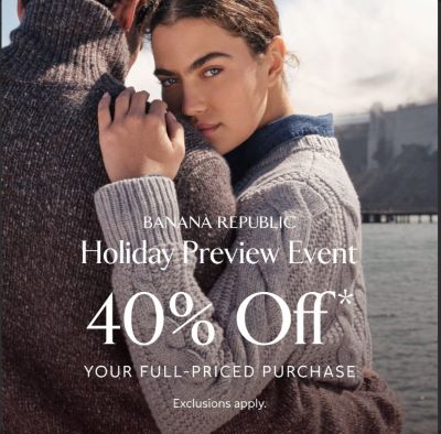Banana Republic Holiday Preview Event icon