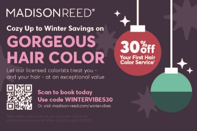 30% Off First Hair Color Service at Madison Reed icon