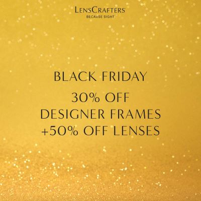 BLACK FRIDAY: 30% OFF DESIGNER FRAMES + 50% OFF LENSES icon
