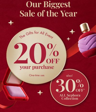 Sephora 20% Off Your Purchase icon