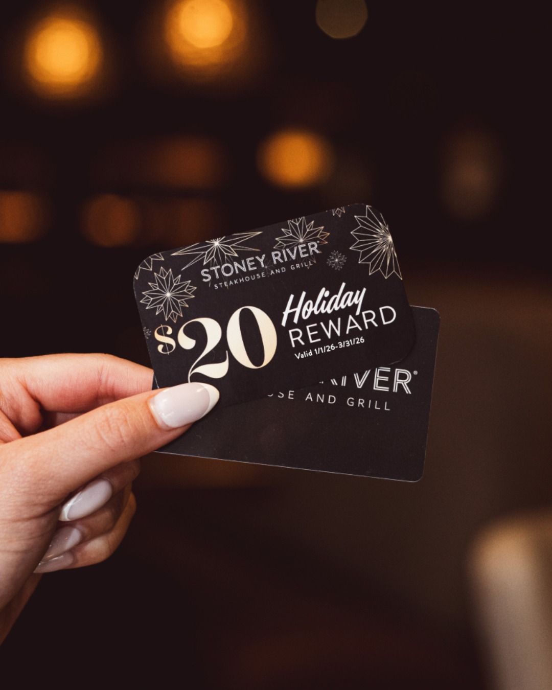 Stoney River Holiday Gift Card Reward icon