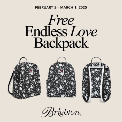 FREE* Endless Love Backpack at Brighton icon