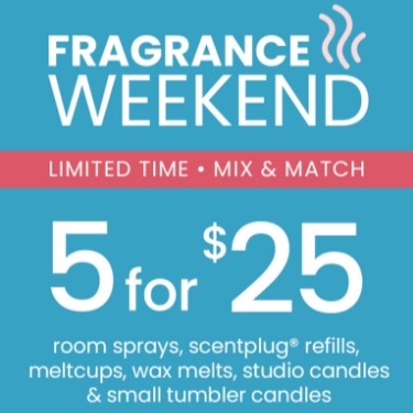 Fragrance Weekend – 5 for $25 at Yankee Candle icon
