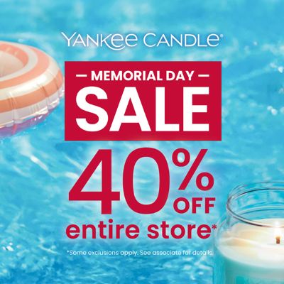 Yankee Candle 50% off all candles, 40% off everything else! icon