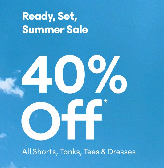 Athleta Summer Sale: 40% Off* icon