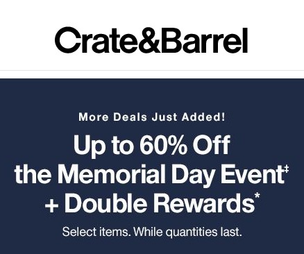 Up to 60% off Memorial Day Event icon