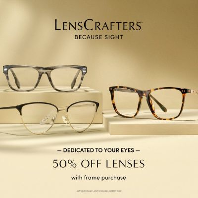 50% Off Lenses with Frame Purchase icon