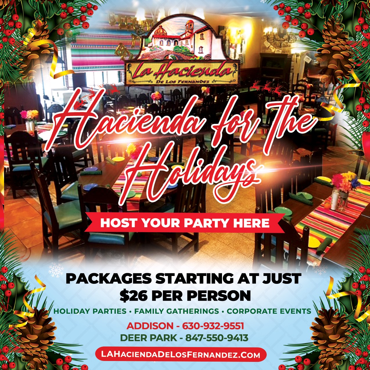 Book Your Holiday &amp; Corporate Events icon